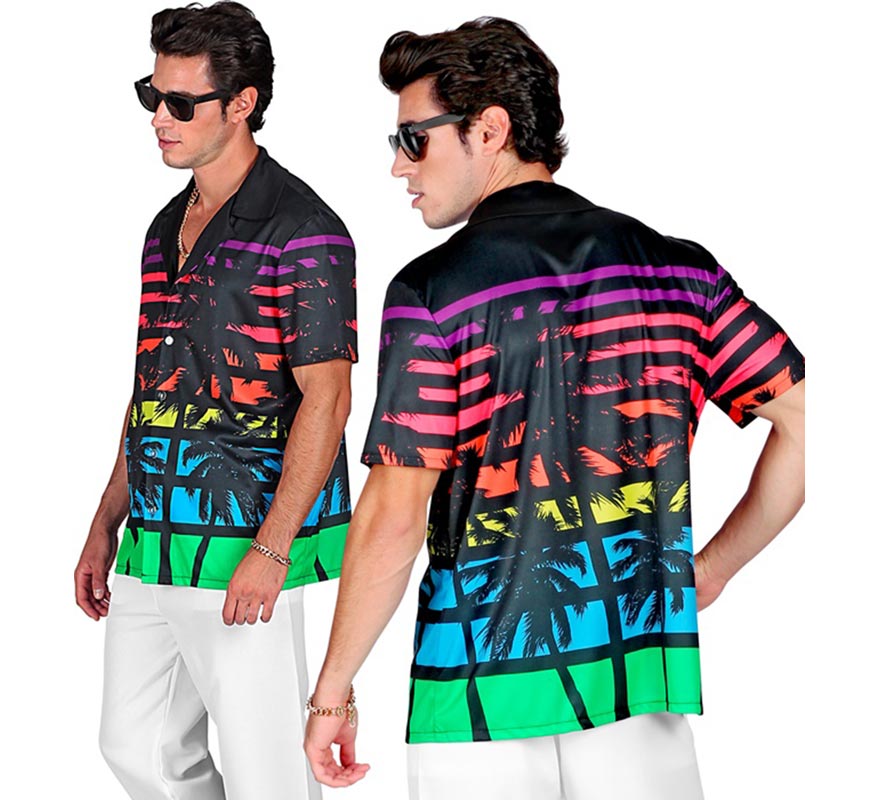 Translation missing: de.Camisa manga corta Hawaiana Años 80 para hombre
