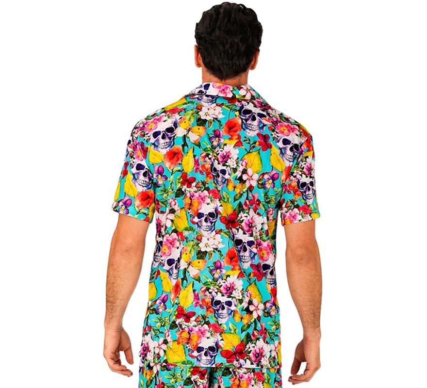 Translation missing: de.Camisa manga corta Hawaiana Estampado Calaveras para hombre