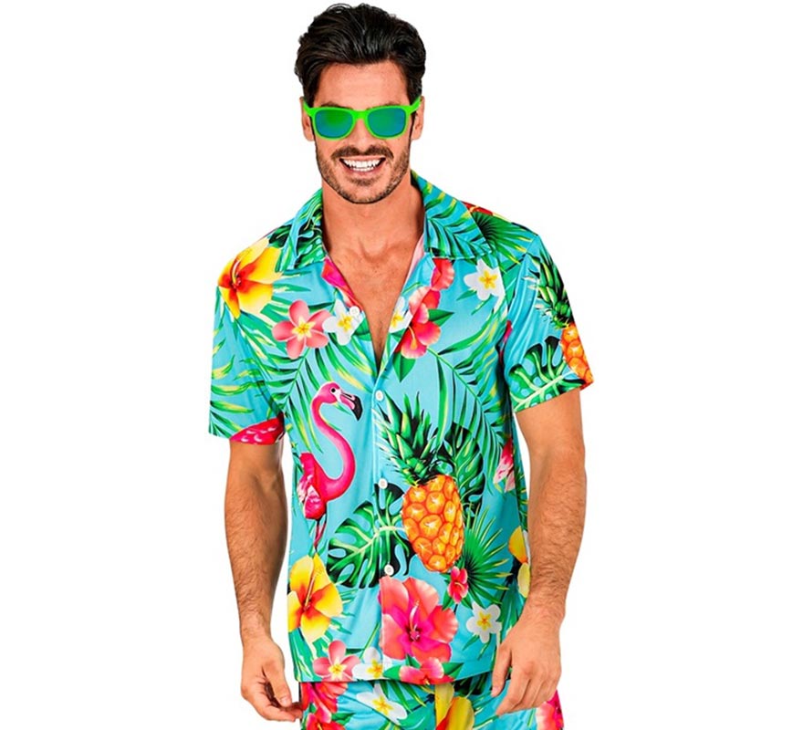 Translation missing: de.Camisa manga corta Hawaiana Estampado Tropical para hombre