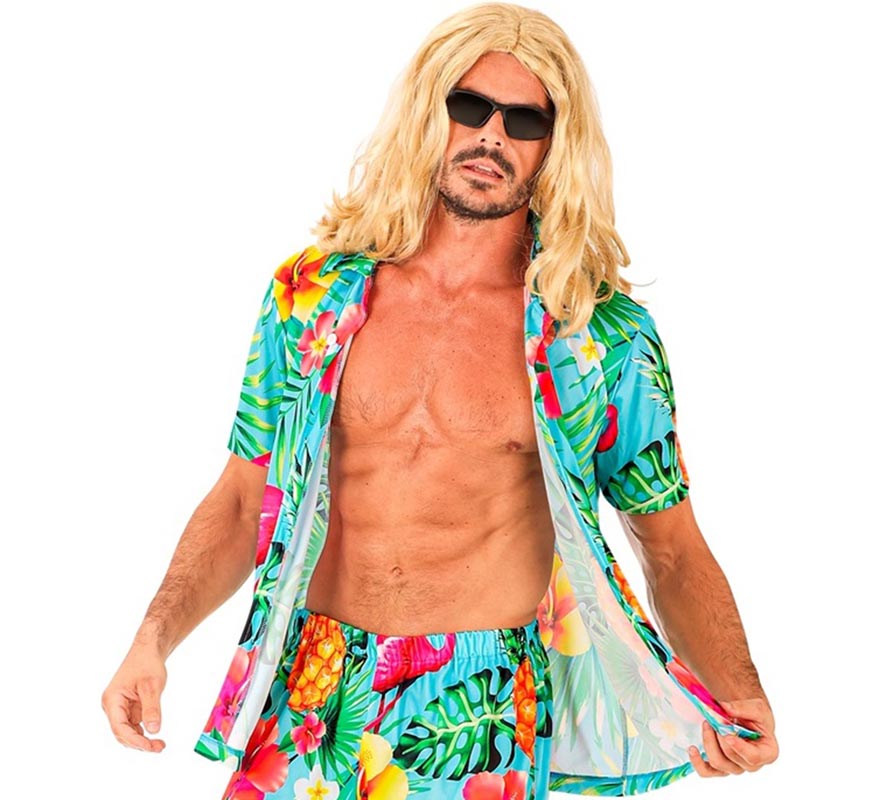Translation missing: de.Camisa manga corta Hawaiana Estampado Tropical para hombre
