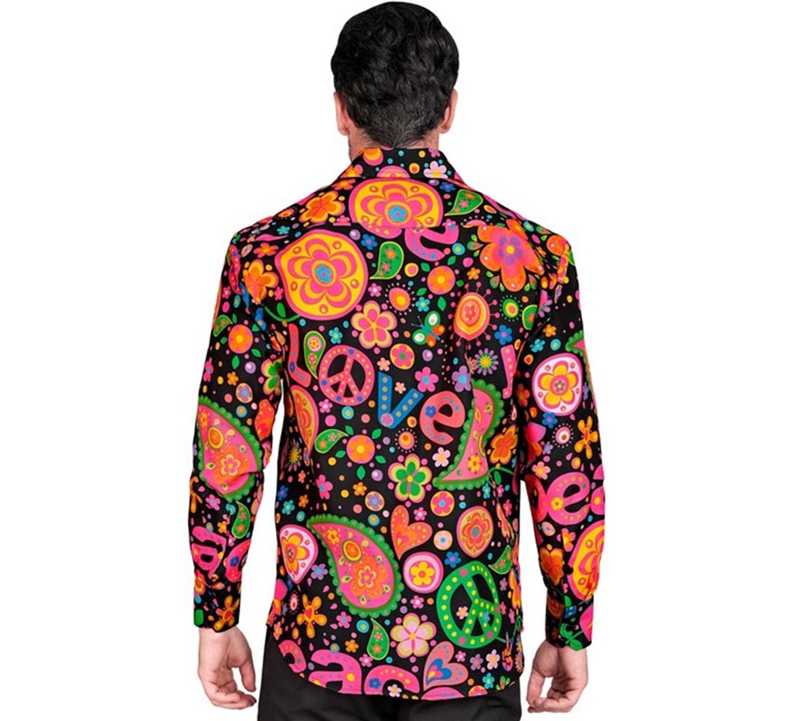 Translation missing: de.Camisa manga larga con Estampado Hippie para hombre