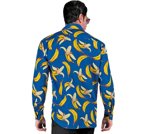 Camisa manga larga con Estampado Plátanos para hombre