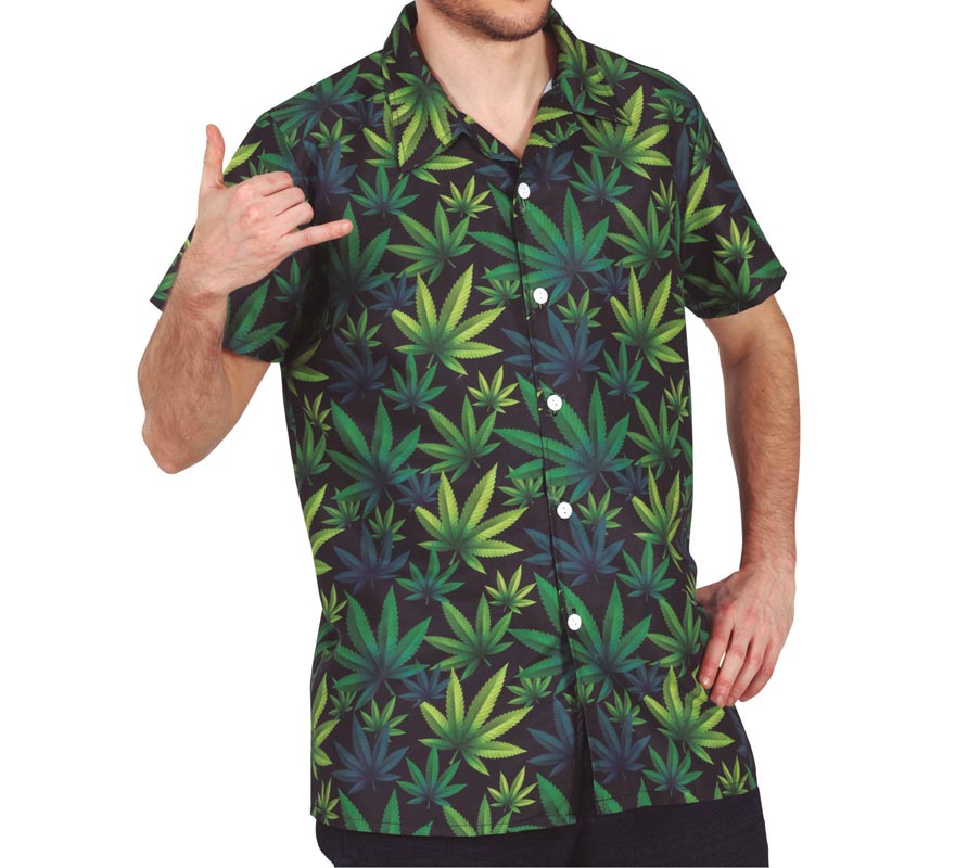 Translation missing: de.Camisa Marihuana verde oscuro adulto