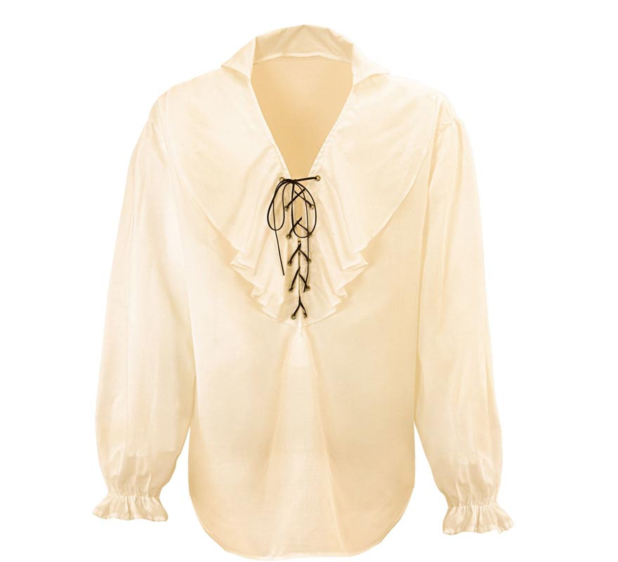 Translation missing: de.Camisa Medieval Renacentista beige para hombre