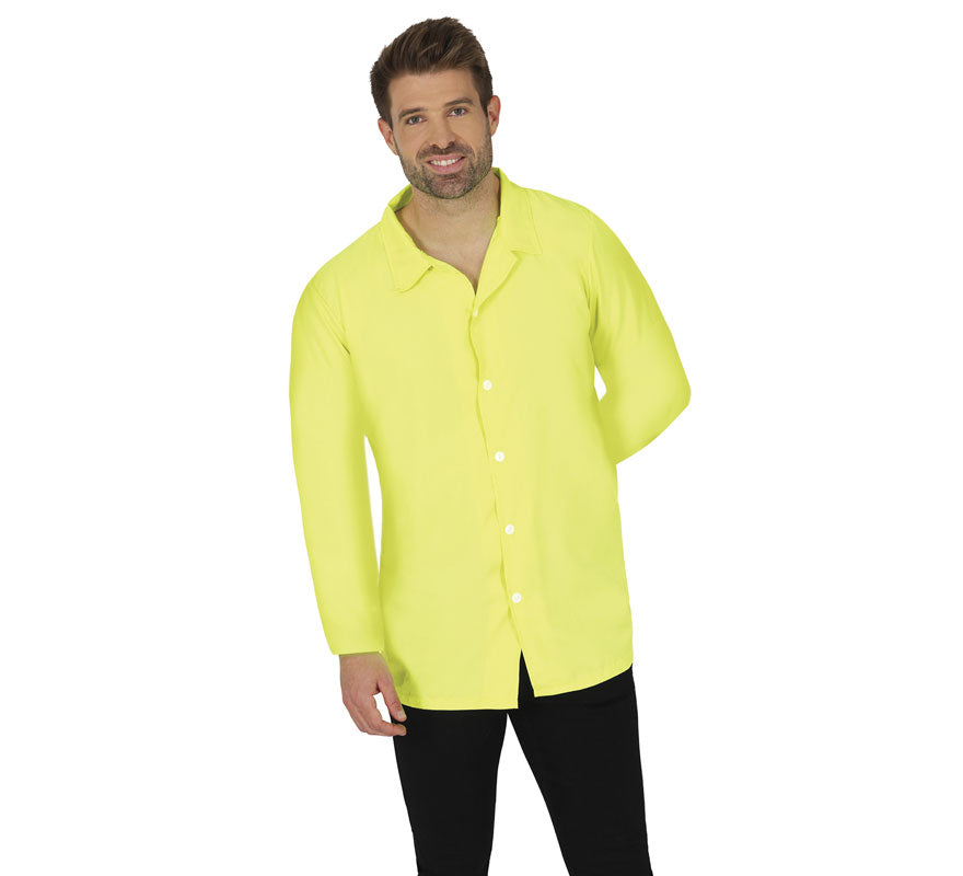 Camisa neón amarilla adulto