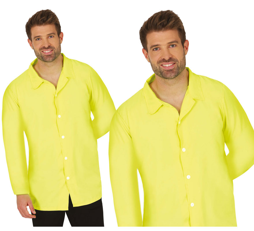 Translation missing: de.Camisa neón amarilla adulto