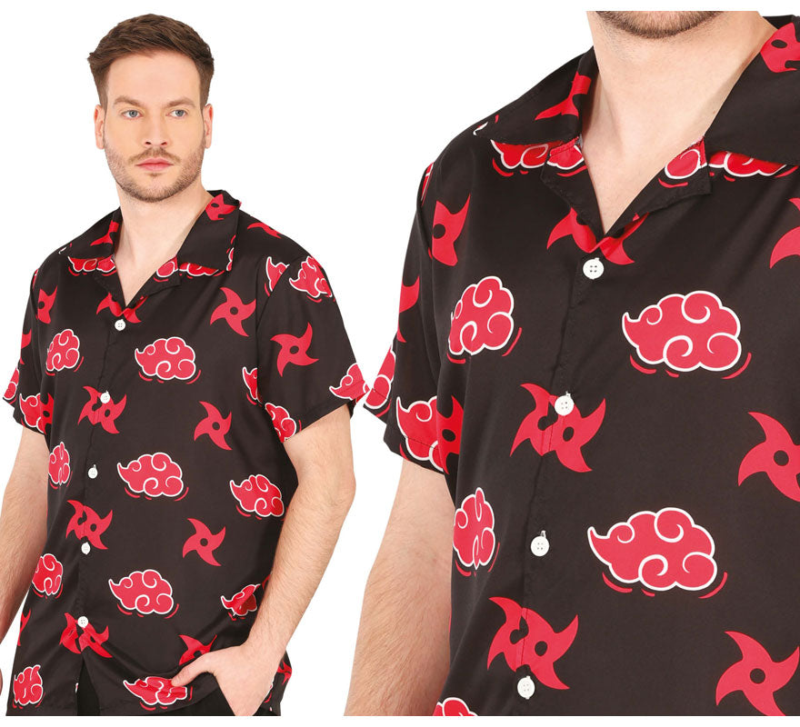 Translation missing: de.Camisa Nubes rojas de Espadachín adulto