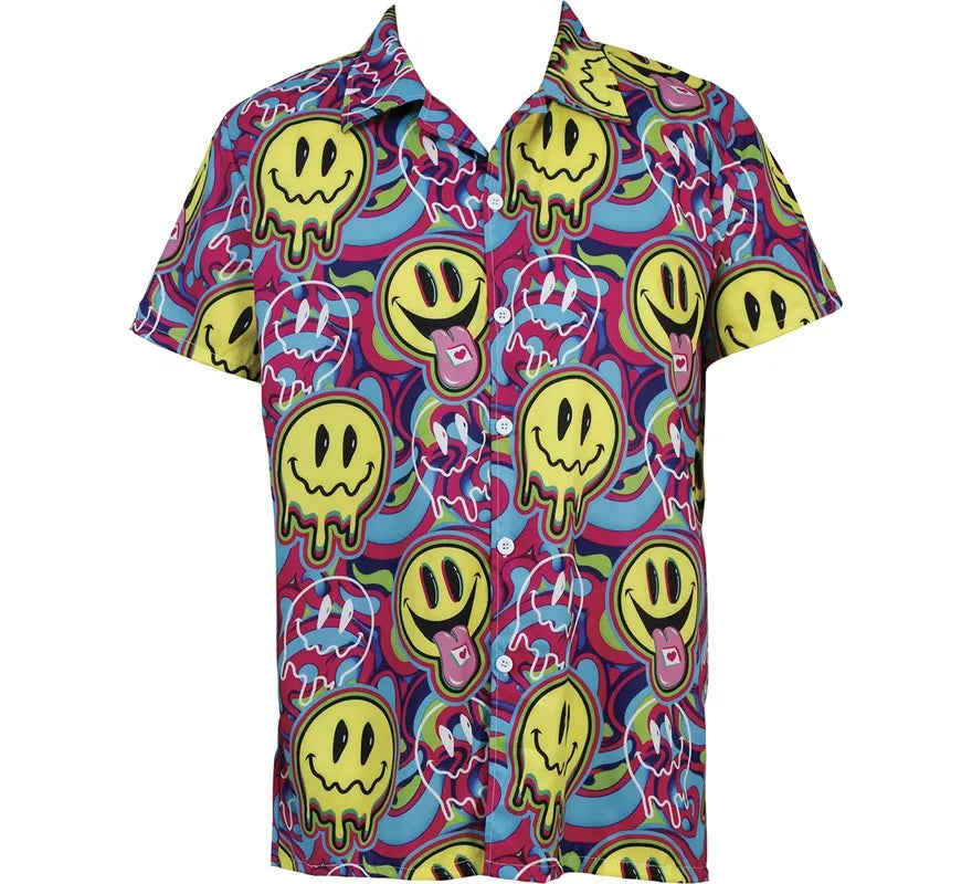 Translation missing: de.Camisa Psicodélica Smile para hombre