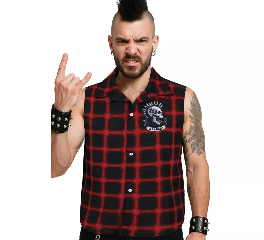 Translation missing: de.Camisa Punk a cuadros para hombre