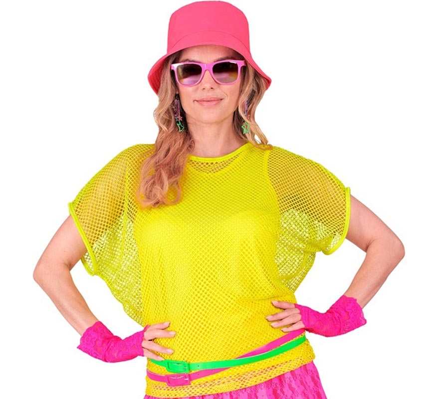 Translation missing: de.Camiseta de Malla amarilla neón para mujer