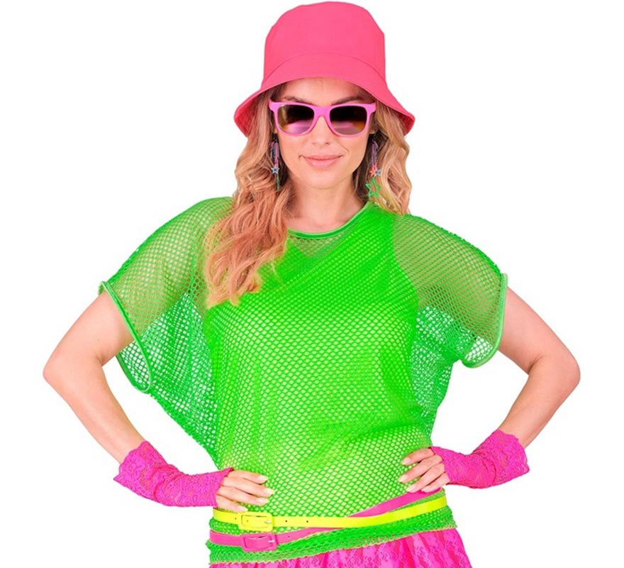 Translation missing: de.Camiseta de Malla verde neón para mujer
