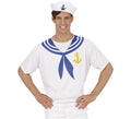 Camiseta de Marinero Blanco con Ancla para hombre