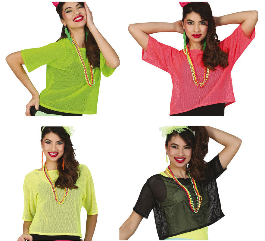 Camiseta de red o rejilla Neón en varios colores
