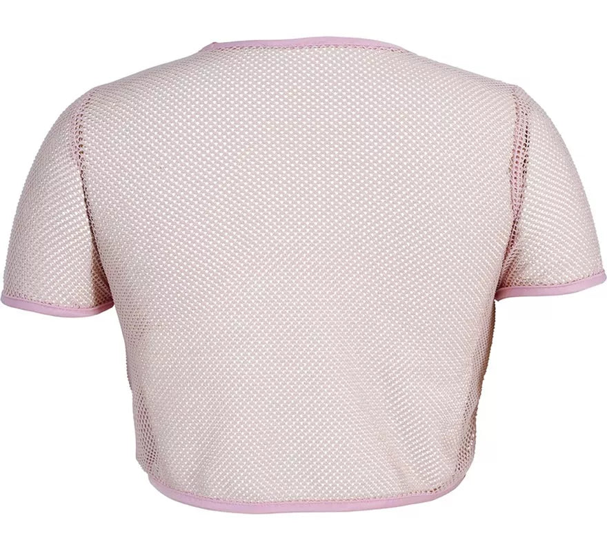 Translation missing: de.Camiseta de Rejilla Acid Smile rosa para mujer