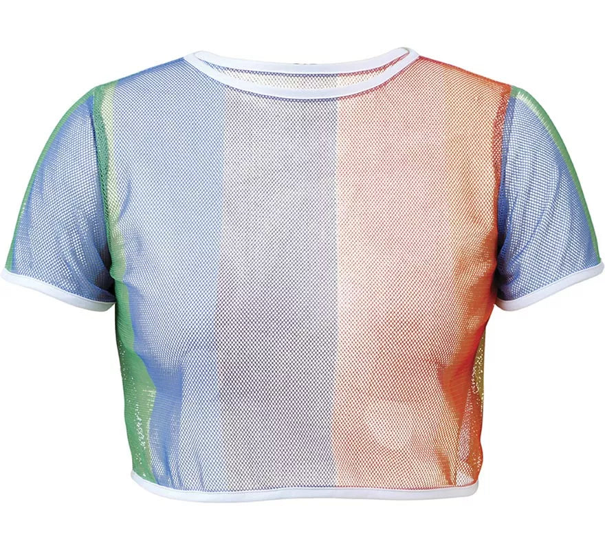 Translation missing: de.Camiseta de Rejilla Arcoíris para mujer