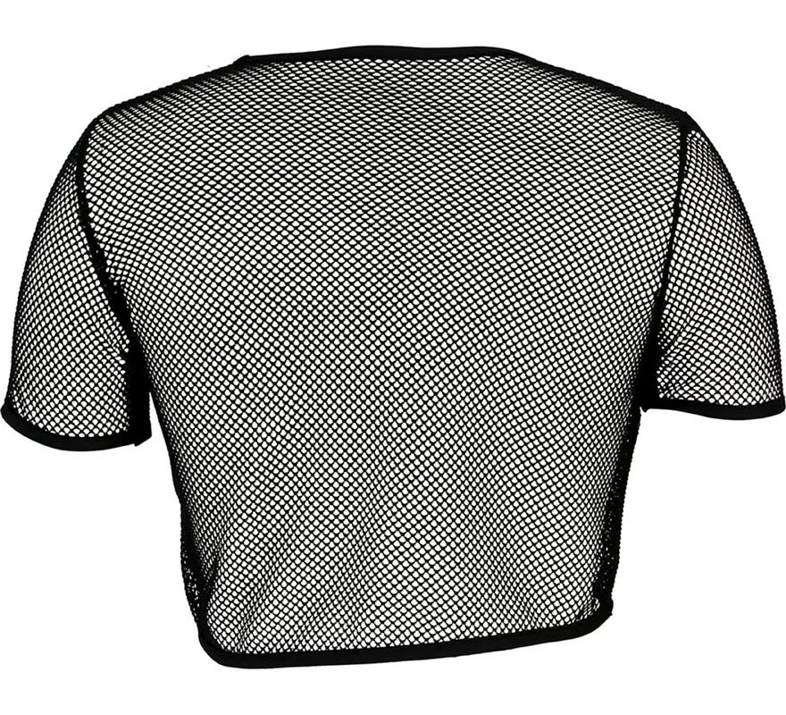 Translation missing: de.Camiseta de Rejilla Seta negra para mujer