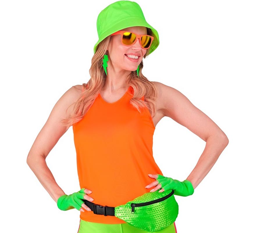 Translation missing: de.Camiseta de Tirantes naranja neón para mujer
