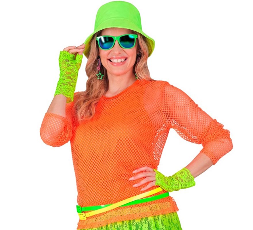 Translation missing: de.Camiseta de Tirantes naranja neón para mujer