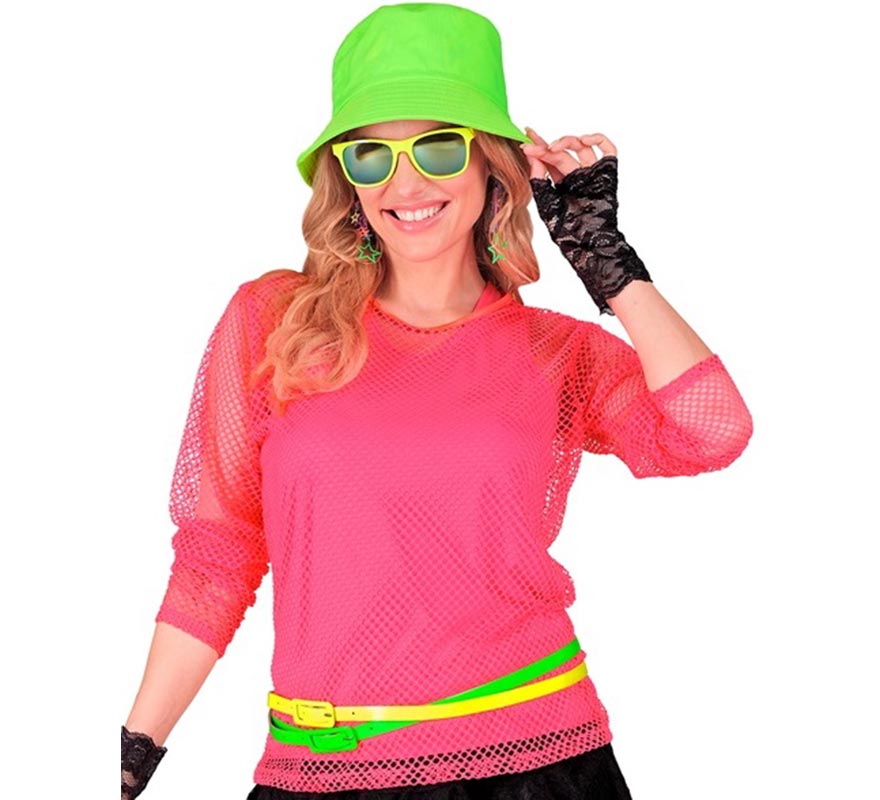 Translation missing: de.Camiseta de Tirantes rosa neón para mujer