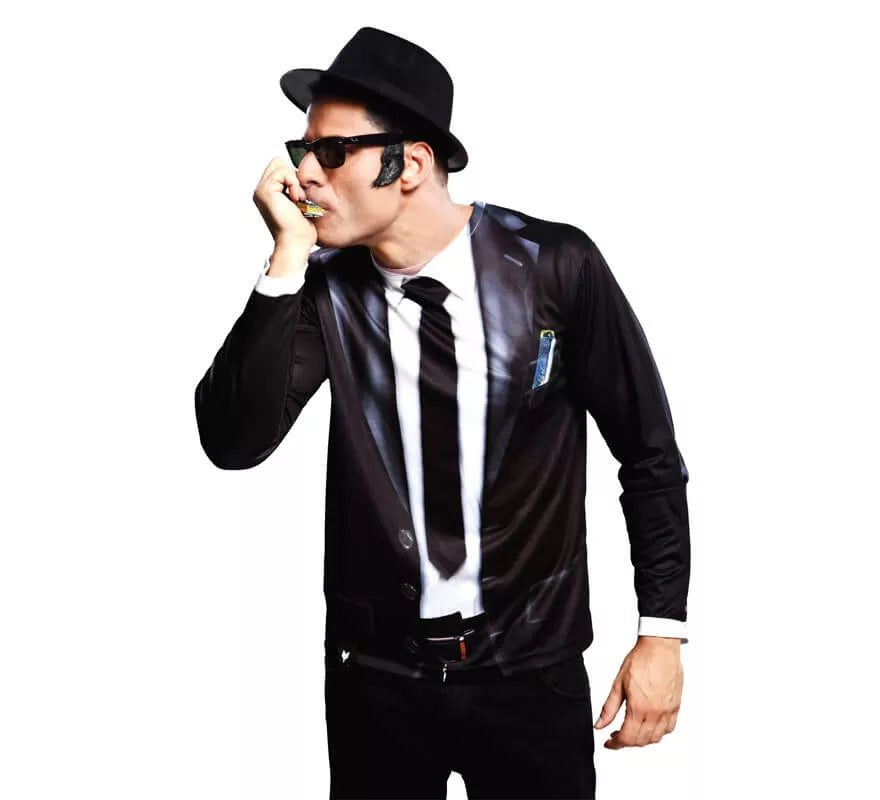 Translation missing: de.Camiseta disfraz Bluesman para hombre