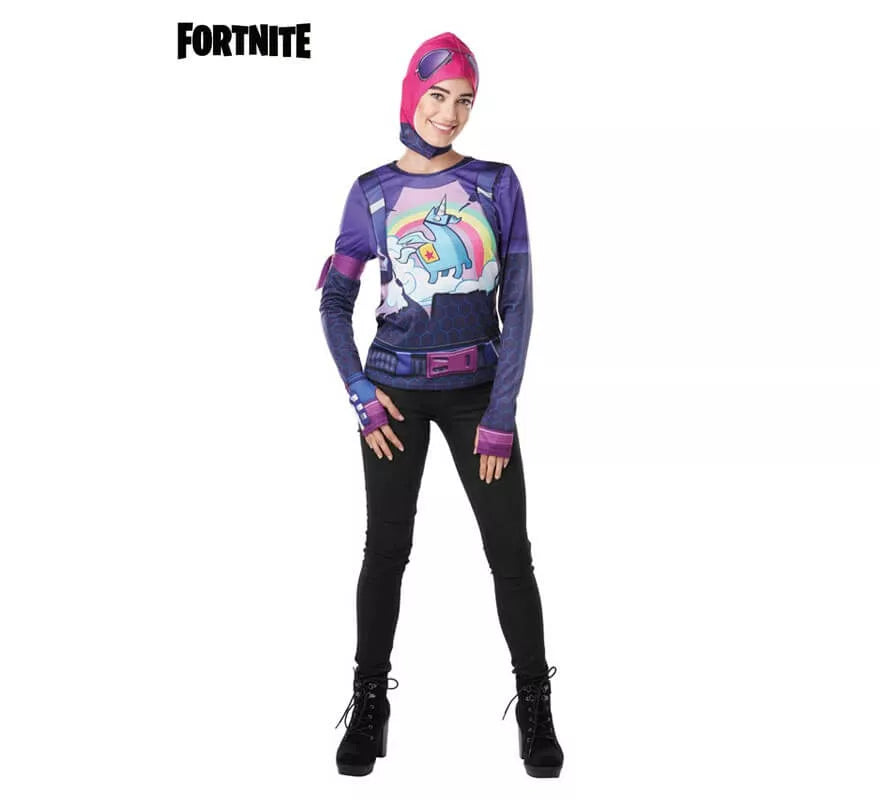 Translation missing: de.Camiseta Disfraz con Capucha Brite Bomber Fortnite para mujer