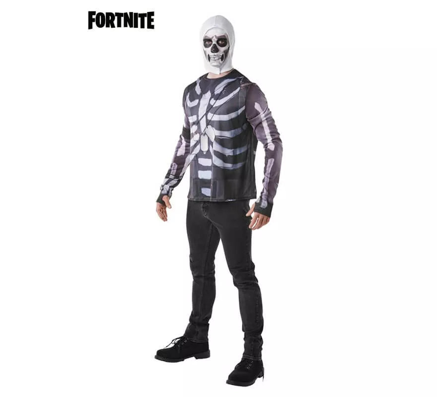 Translation missing: de.Camiseta Disfraz con Capucha Skull Trooper Fortnite para hombre