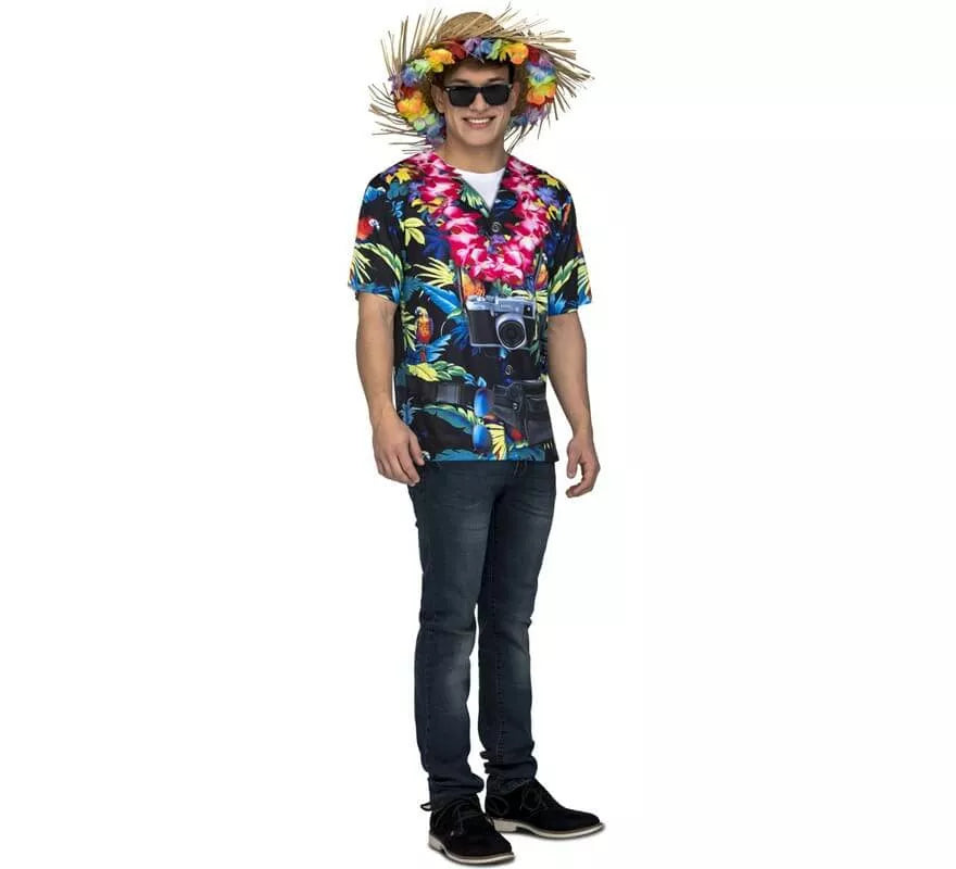 Translation missing: de.Camiseta disfraz de Hawaiano para hombre