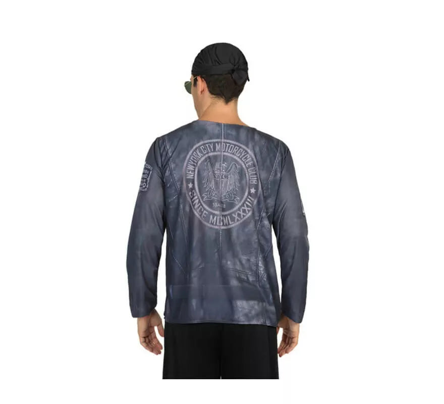 Camiseta disfraz de Motero para hombre