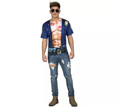 Zwangspolizei Kostüm T-Shirt für Männer