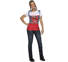 Rotes Zip-Up Kostüm für Damen