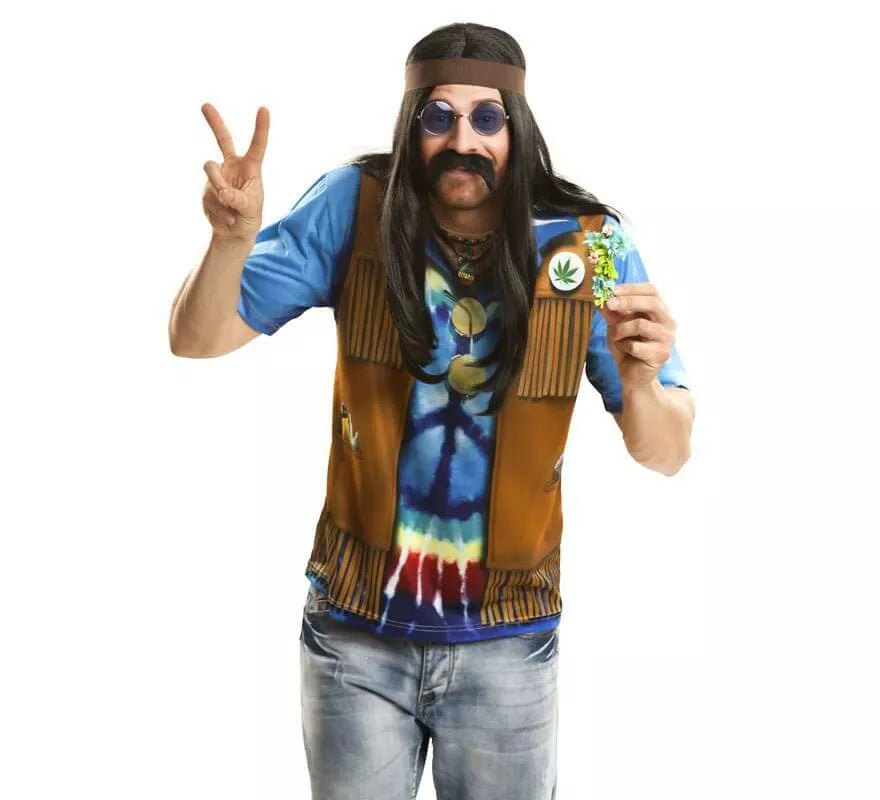 Translation missing: de.Camiseta disfraz hippie para hombre
