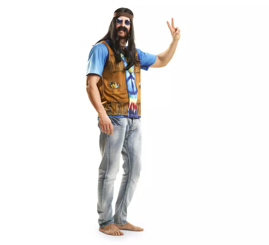 Translation missing: de.Camiseta disfraz hippie para hombre