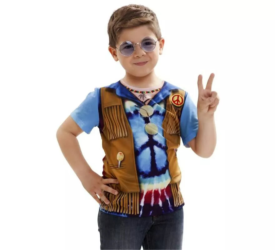 Translation missing: de.Camiseta disfraz Hippie para niño
