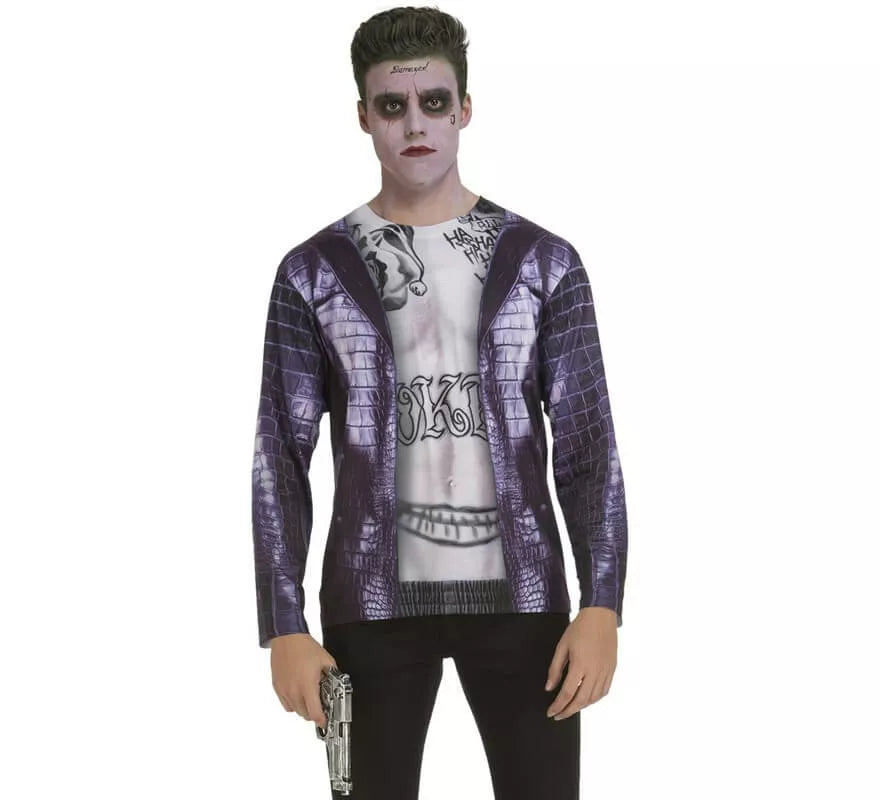 Translation missing: de.Camiseta disfraz Joker Suicida para hombre