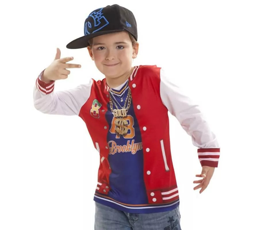 Translation missing: de.Camiseta disfraz Rapero para niño