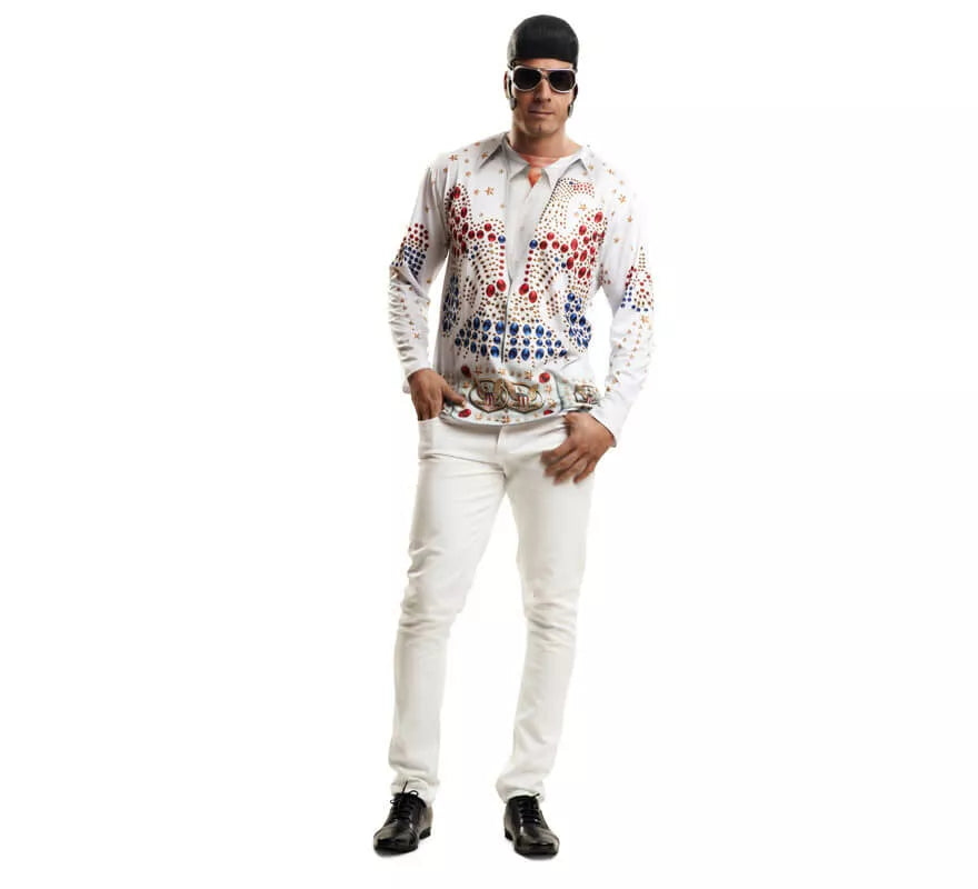 Translation missing: de.Camiseta disfraz rey del rock para hombre