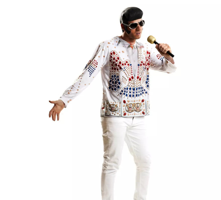Translation missing: de.Camiseta disfraz rey del rock para hombre