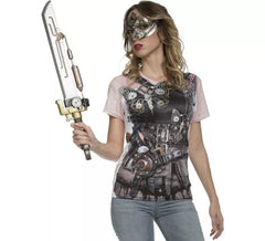 Steampunk Kostüm T-Shirt für Damen