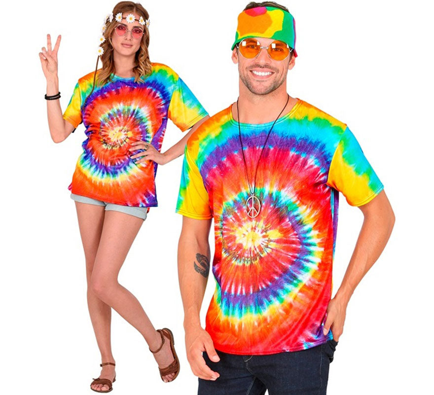 Camiseta Hippie Tie-Dye para adultos