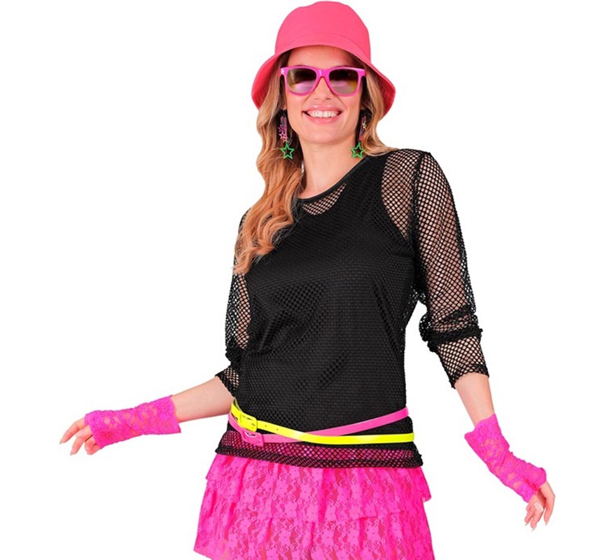 Translation missing: de.Camiseta manga larga de Malla negra para mujer