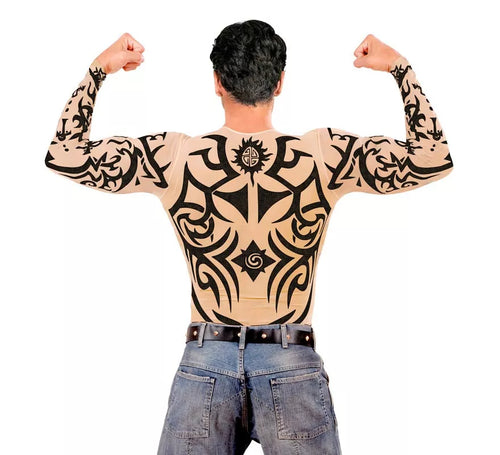 Camiseta manga larga de Tatuaje Tribal para hombre