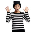 Camiseta Mimo o Preso a Rayas blancas y negras para niños