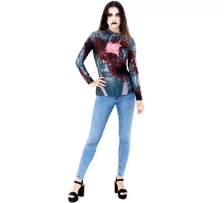 Translation missing: de.Camiseta o Disfraz de Zombie para mujer