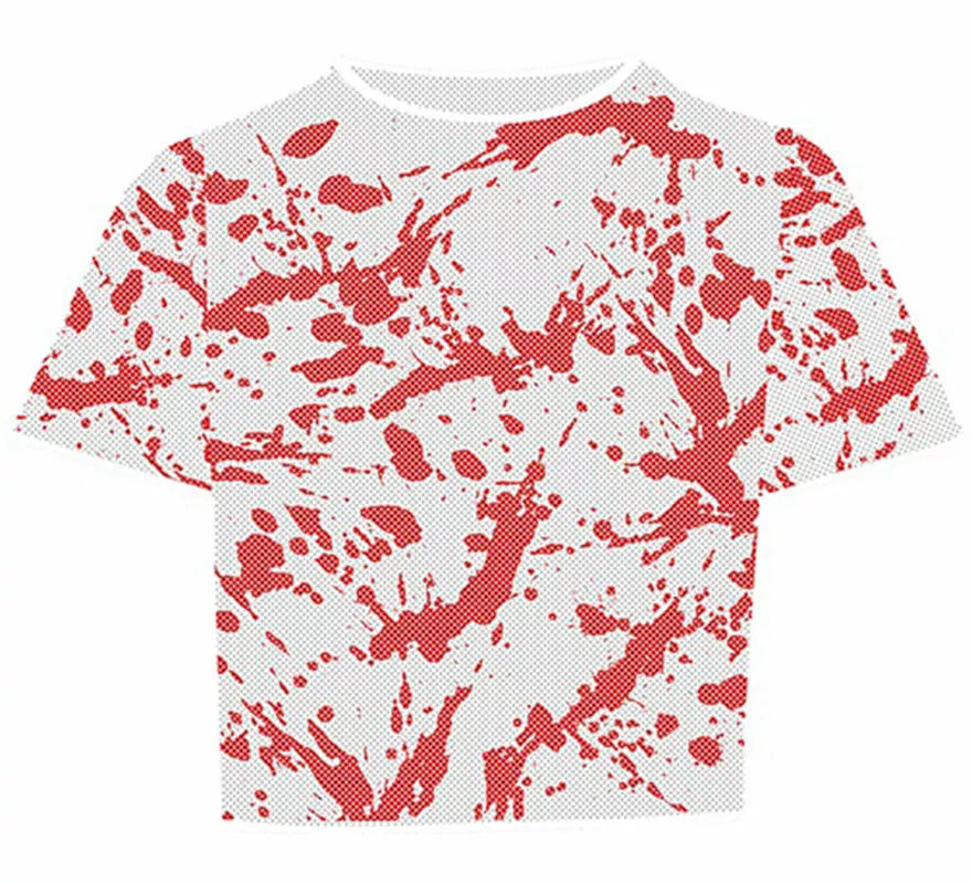 Camiseta Rejilla Ensangrentada para mujer