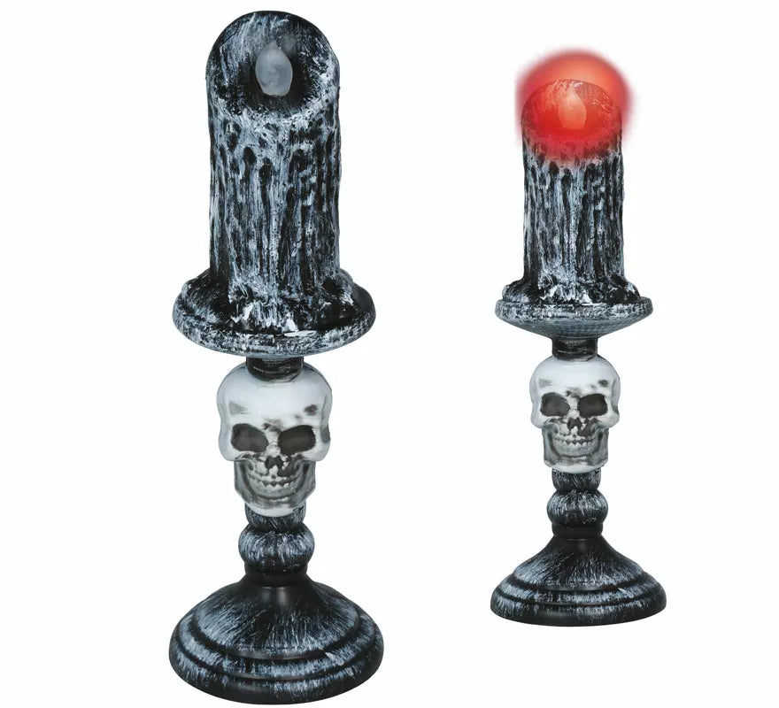 Translation missing: de.Candelabro Calavera con Luz de 26 cm