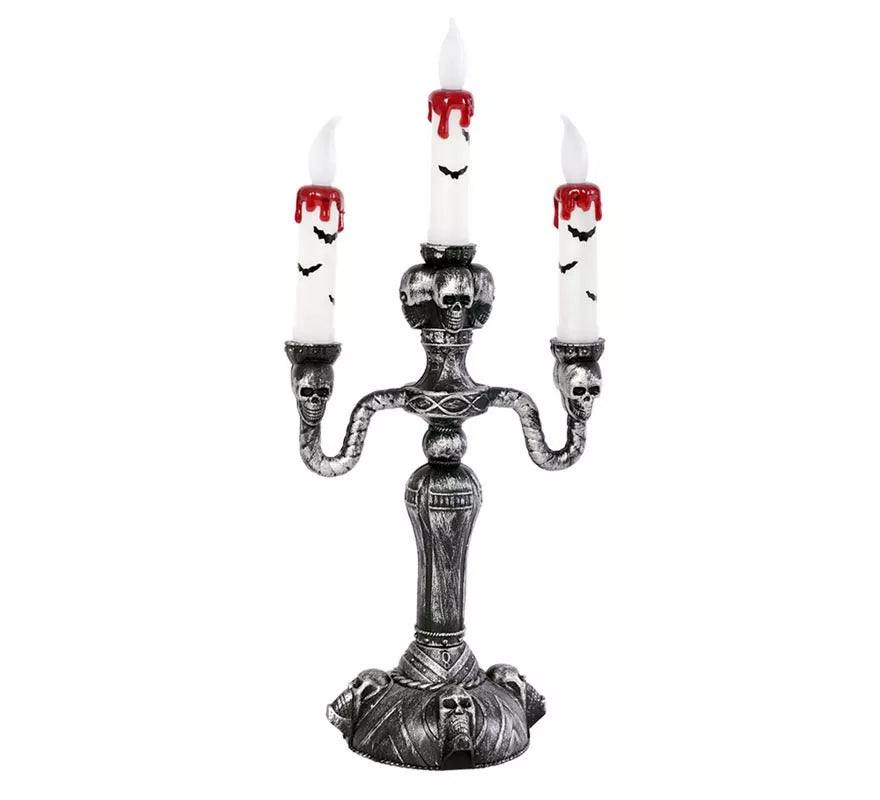 Translation missing: de.Candelabro Calaveras con luz de 385x12x17 cm