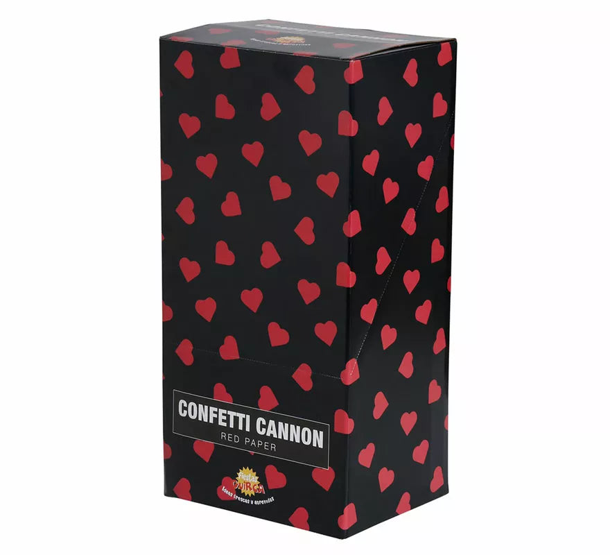 Translation missing: de.Cañón Kabuki Confetti Corazones Rojos de Papel de 40 cm