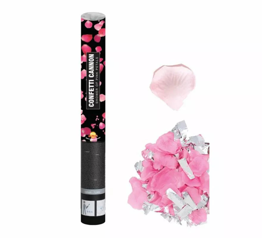 Translation missing: de.Cañón Kabuki o tubo de Pétalos de rosa de 50 cm para Bodas