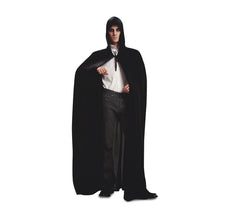Schwarzer Samt Hoodie für Erwachsene