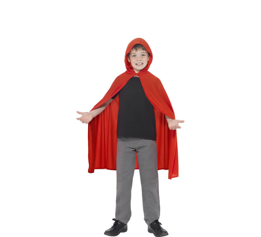 Translation missing: de.Capa con capucha Roja para niños